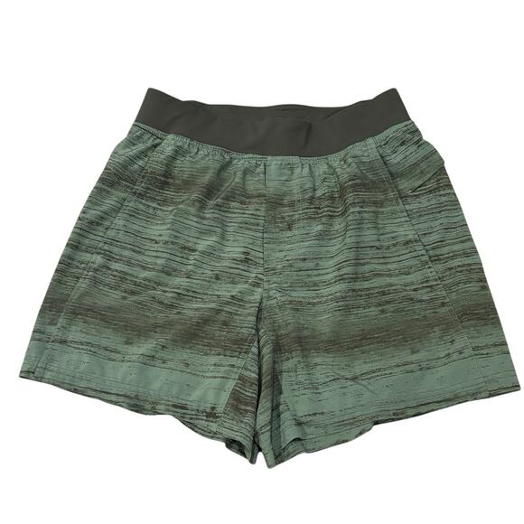 Lululemon Surge Short Medium Unlined Static Green Mens Run Gym Training Athletic - Picture 1 of 9